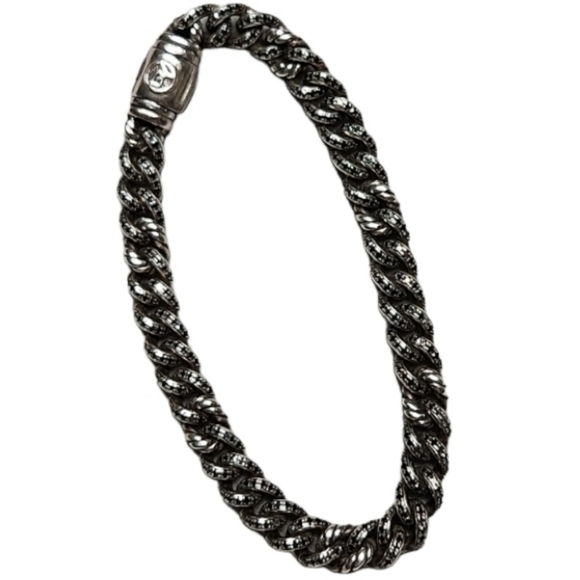 David Yurman Black Diamond Chain Bracelet - Picture 1 of 6